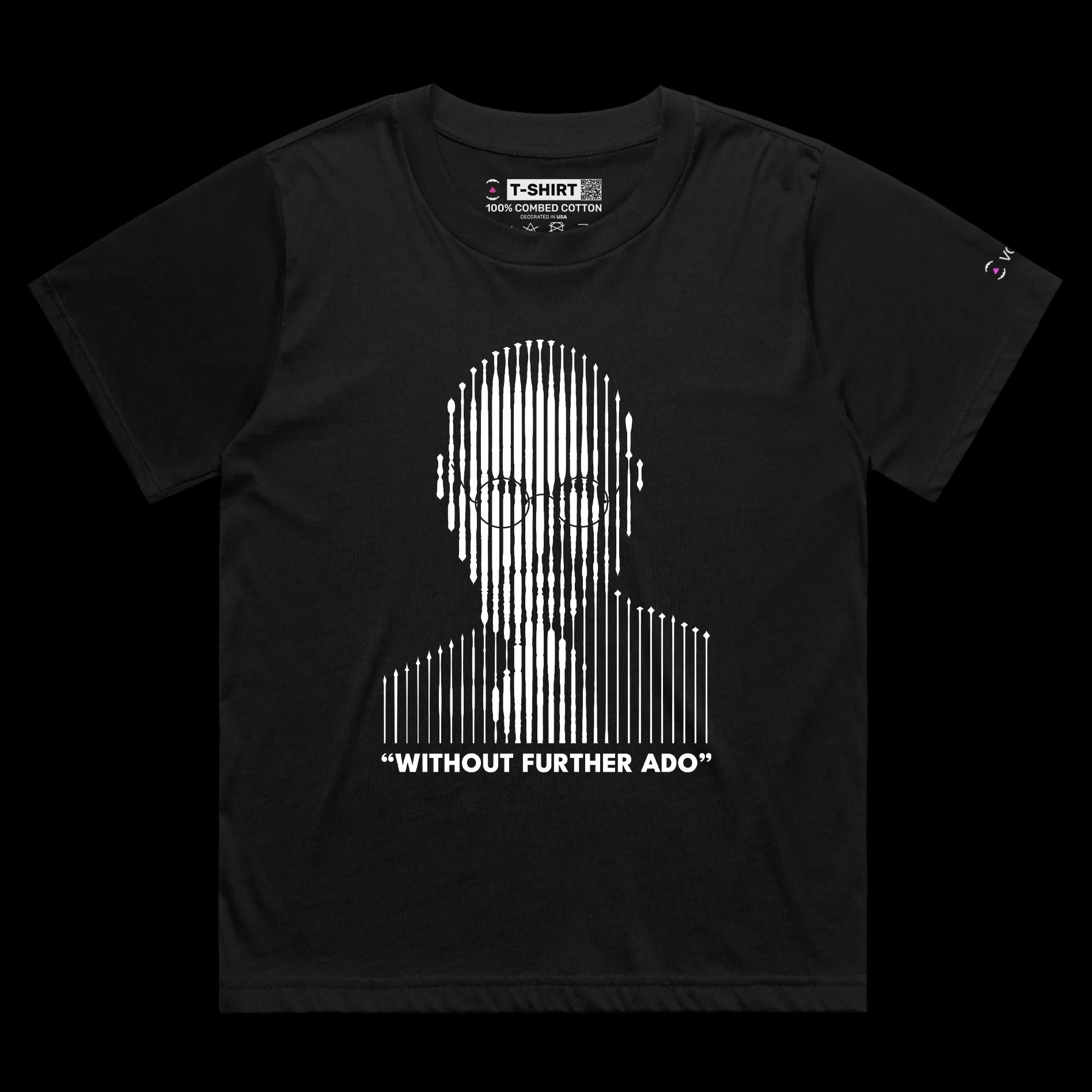 VOICEART Black Female Loose Jobs Businessman Motivational Shirt with Premium Graphic Famous Apple Quote with Play on Words