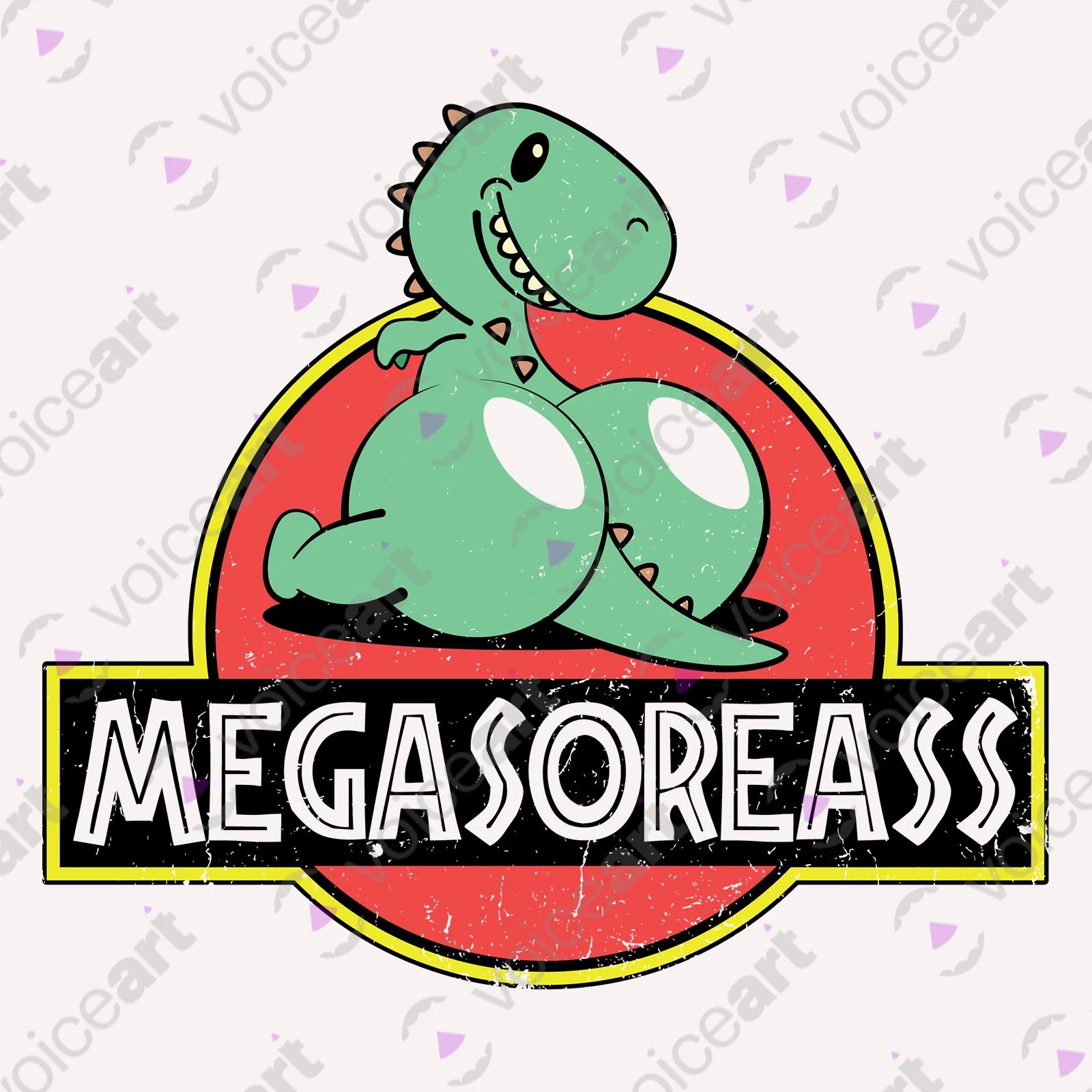 VOICEART White Watermark Rainbow Dinosaur Funny shirt Premium Graphic Design LGBTQ Pride Tee Play on Words for Adults