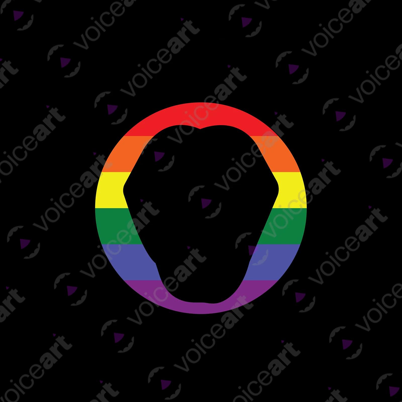 VOICEART White Watermark Bean Flicker Funny T-Shirt with Premium Quality Graphic Design LGBTQ Pride Tee with Play on