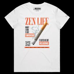 Smoking &#8211; Zen and Now_Female MAPLE White