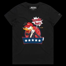 Trump Ducks A Bullet_Female MAPLE Black