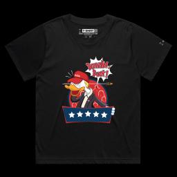 Trump Ducks A Bullet_Female MARTINA Black