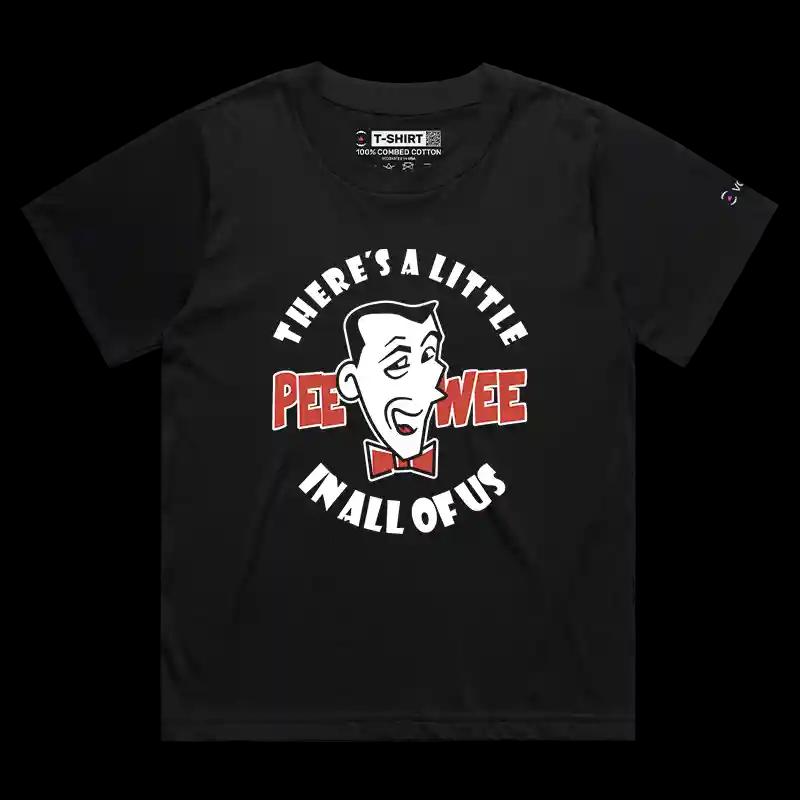 VOICEART Black Female Loose Childhood Character Funny T-Shirt with Premium Quality Graphic for Men and Women Tee