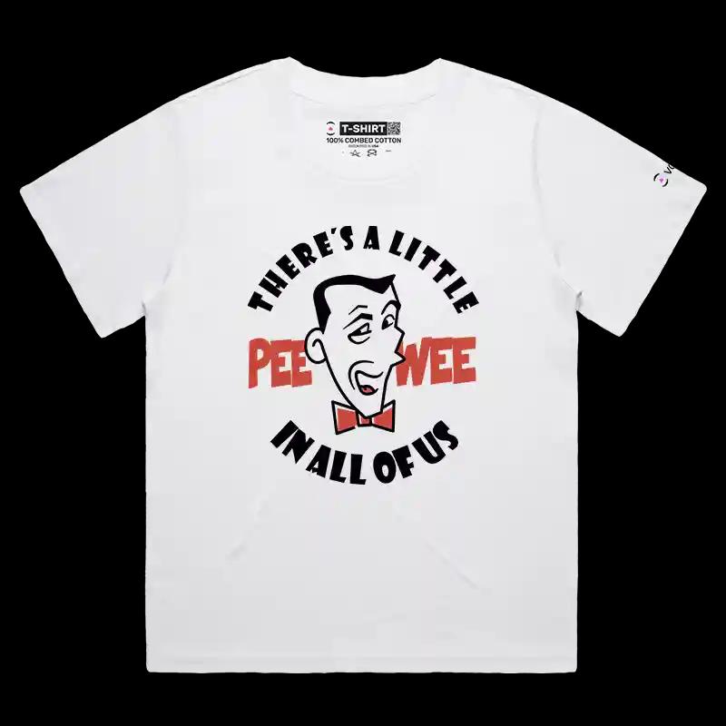 VOICEART White Female Loose Childhood Character Funny T-Shirt with Premium Quality Graphic for Men and Women Tee