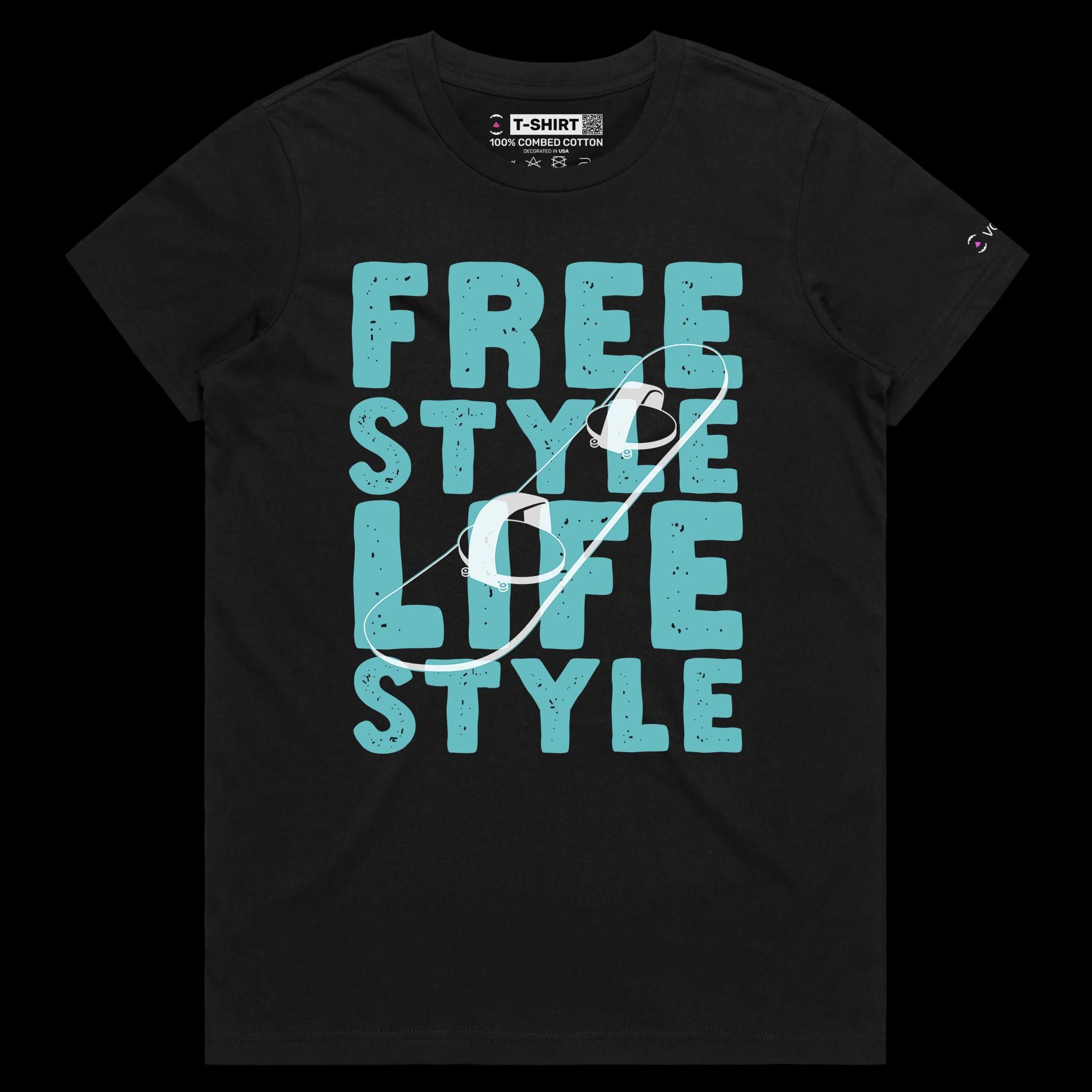 VOICEART Black Female Regular Snowboard Freestyle Lifestyle shirt Premium Quality Winter Sports Tee for Snowboarding Lovers