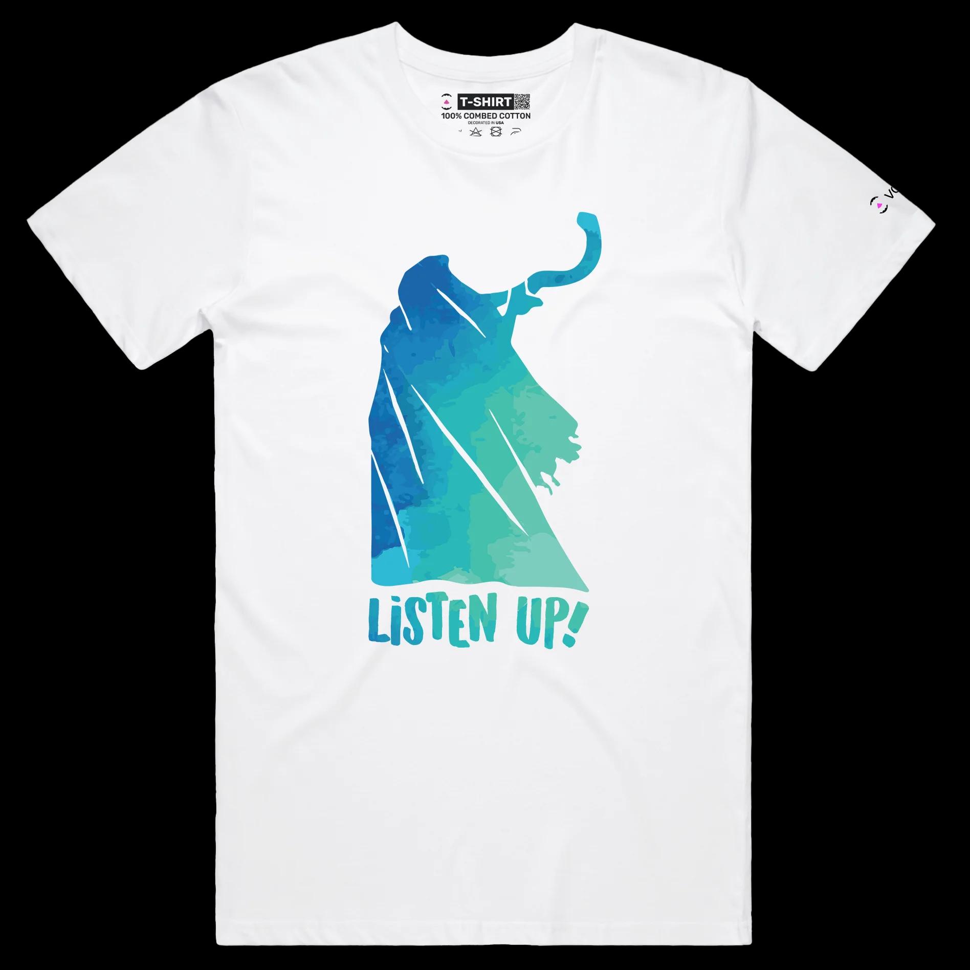 VOICEART White Male Regular Rosh Hashanah Shofar Historical T-Shirt with Premium Quality Jewish New Year Celebration Tee
