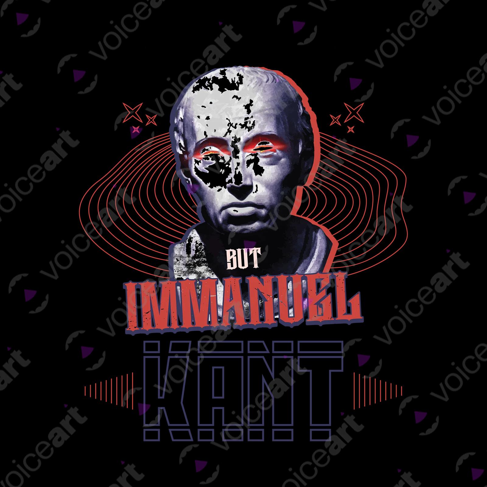 VOICEART White Watermark Hegel and Kant Funny T-Shirt with Premium Graphic and Quality Design Philosophy Wordplay Tee