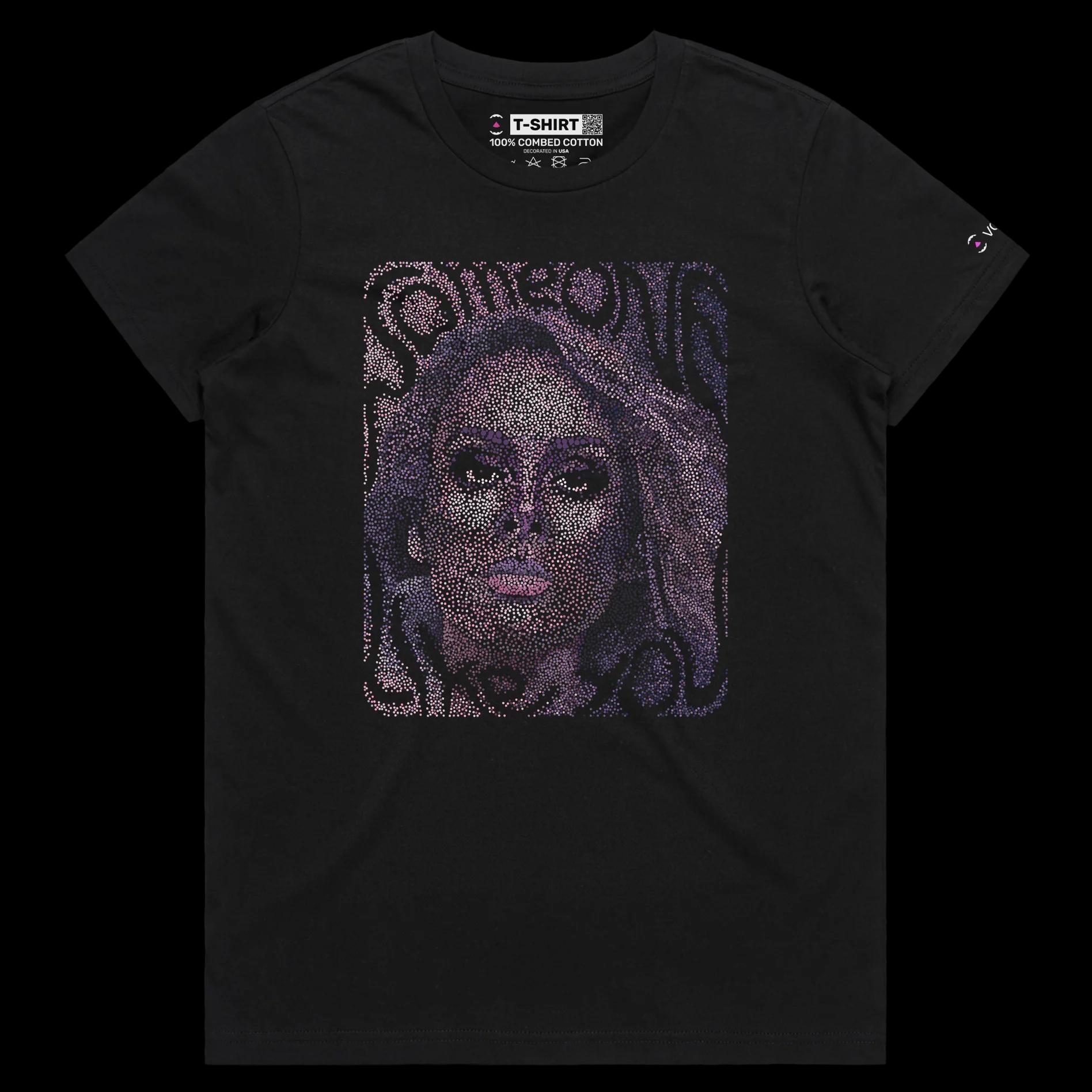 VOICEART Black Female Regular Fashionable Adele T-Shirt Premium Graphic and Quality Design Popular Grammy Awards Singer Tee