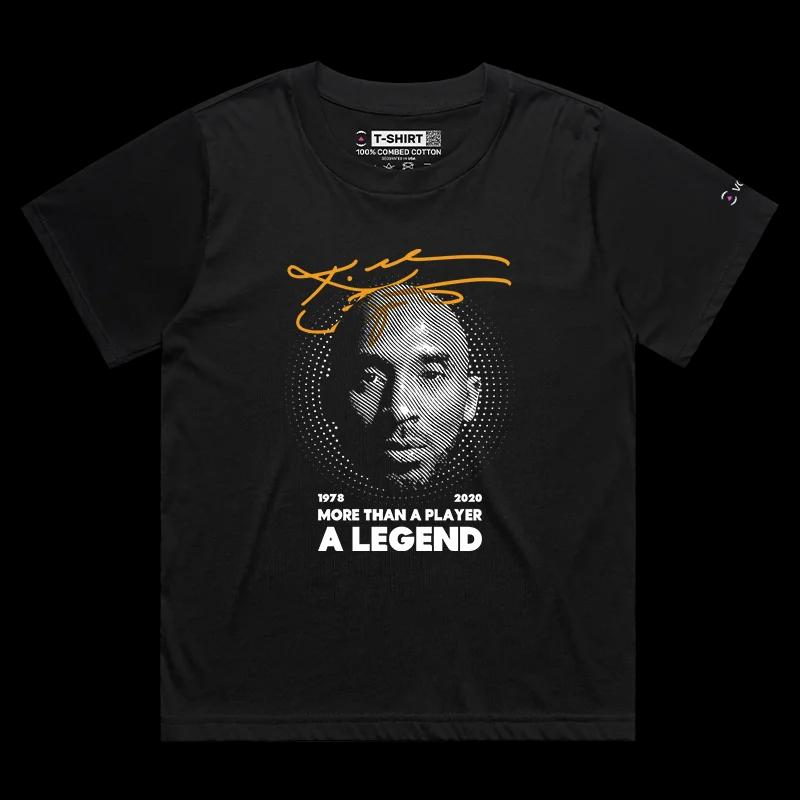 VOICEART Black Female Loose Kobe More Than a Legend Sports Tee Premium Design Los Angeles Superstar T-Shirt Basketball