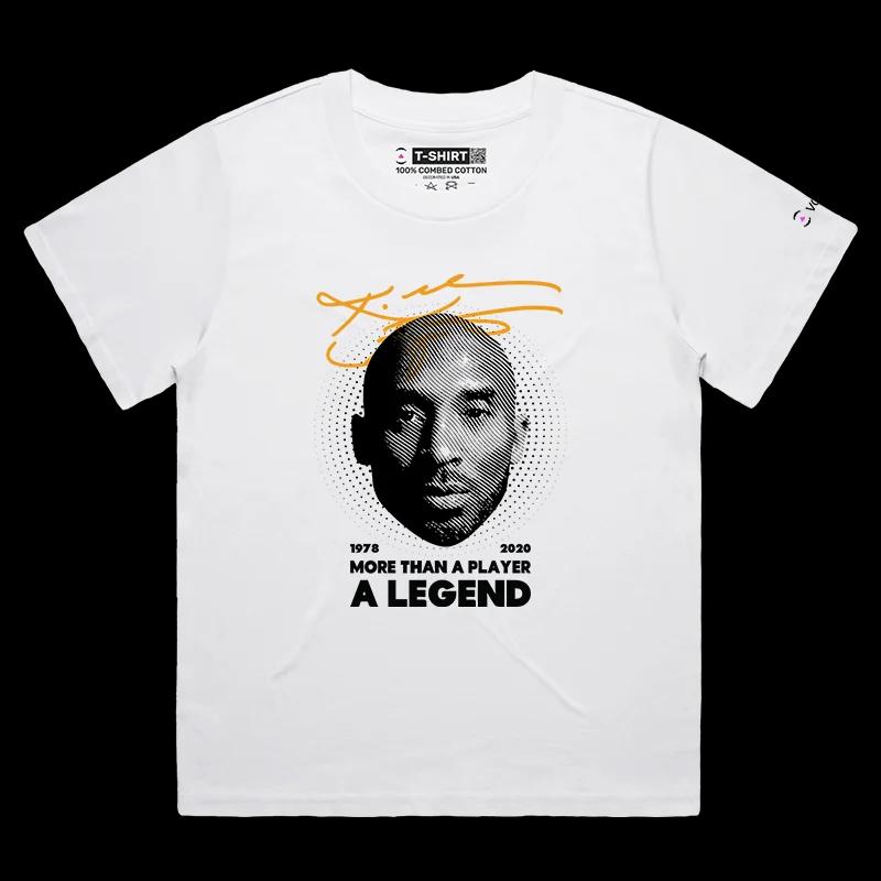 VOICEART White Female Loose Kobe More Than a Legend Sports Tee Premium Design Los Angeles Superstar T-Shirt Basketball