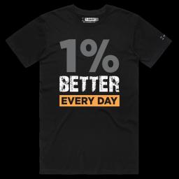 One Step At A Time_Male STAPLE Black