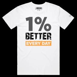 One Step At A Time_Male STAPLE White