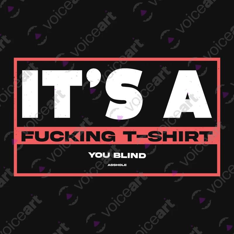 VOICEART Black Watermark Bad Vision Funny and Offensive Shirt Premium Microscopic Print Tee with Shortsighted Insult