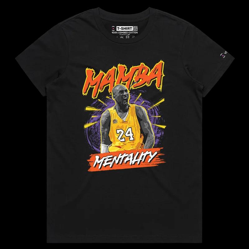VOICEART Black Female Regular Kobe The Mamba Mentality Sports Tee Premium Los Angeles Black Mamba Legacy Shirt for the Fans