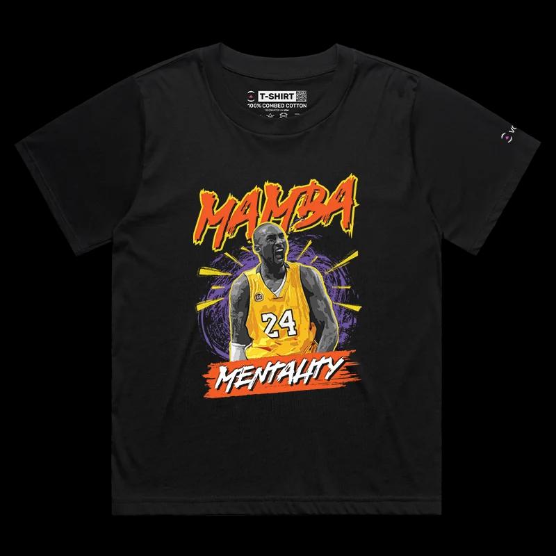 VOICEART Black Female Loose Kobe The Mamba Mentality Sports Tee Premium Los Angeles Black Mamba Legacy Shirt for the Fans