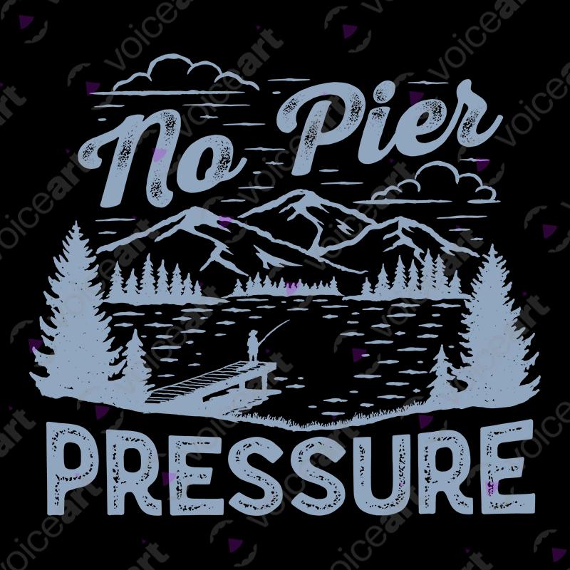 VOICEART Black Watermark A Man Catching Fish Funny Shirt Premium Graphic Fishing in The Lake Wordplay Tee for Fishermans