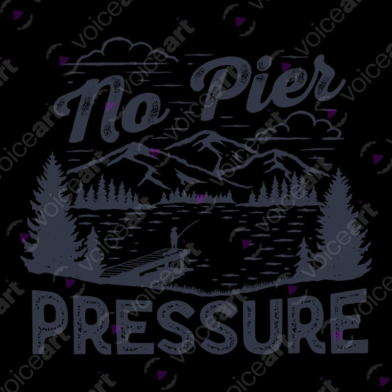 VOICEART White Watermark A Man Catching Fish Funny Shirt Premium Graphic Fishing in The Lake Wordplay Tee for Fishermans