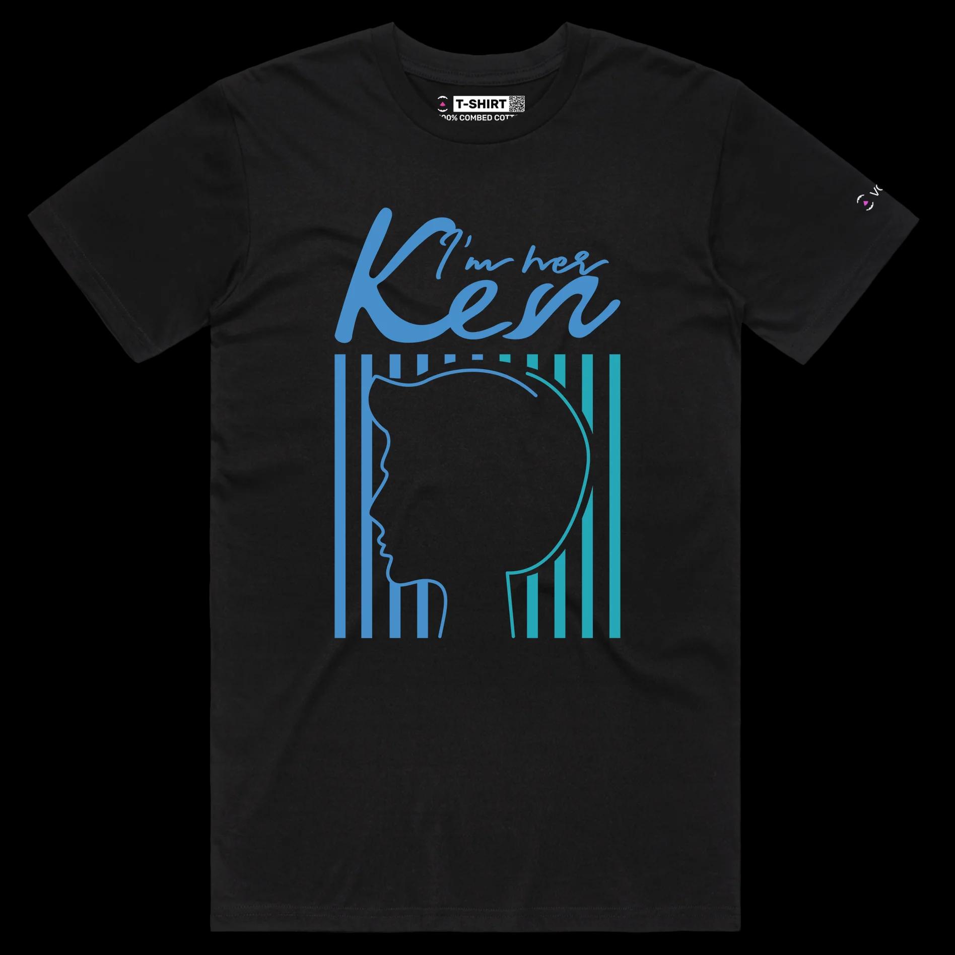 VOICEART Black Male Regular Ken Doll Movie Themed Funny T-Shirt Premium Quality Graphic Design All American Fashion Boy Tee