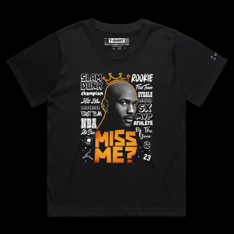VOICEART Black Female Loose Jordan The GOAT of GOATs Sports T-Shirt Premium Design Legend of The Game Tee Basketball Fans