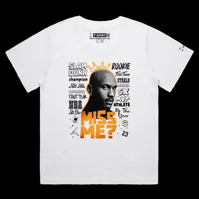 VOICEART White Female Loose Jordan The GOAT of GOATs Sports T-Shirt Premium Design Legend of The Game Tee Basketball Fans