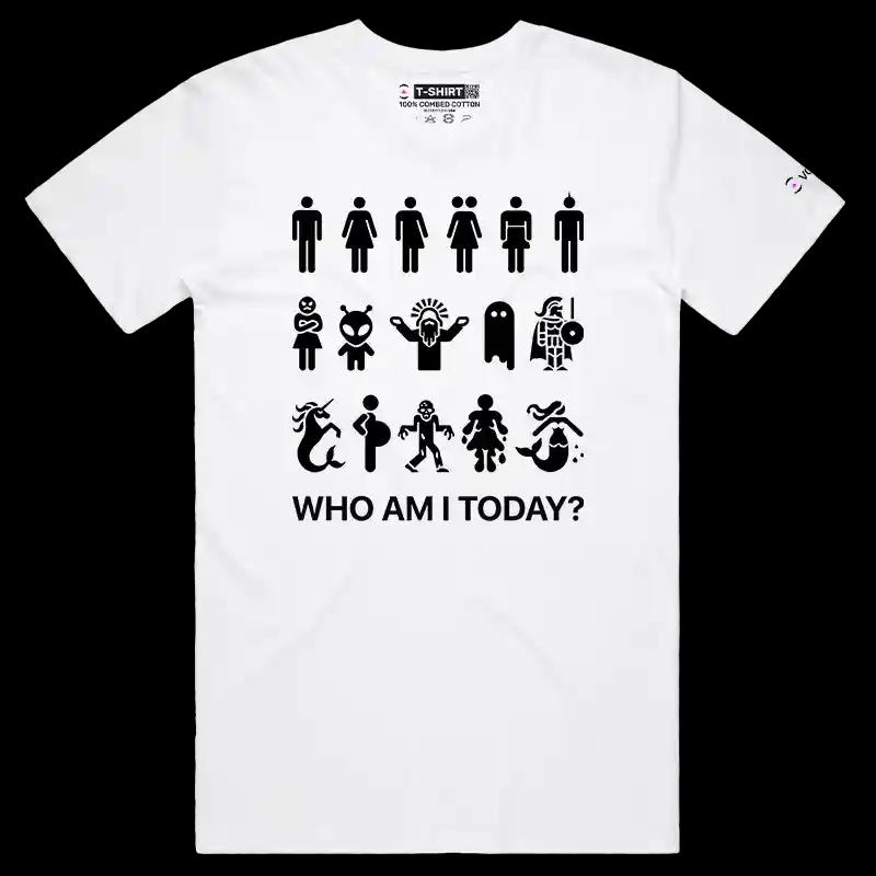 VOICEART White Male Regular Confusing Bathroom Signs Social Issue T-Shirt Premium Graphic Funny Woke All Gender Tee