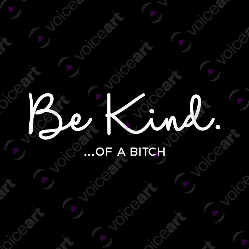 VOICEART Black Watermark Be Kind Sarcastic Funny T-Shirt Premium Graphic Sarcasm Jokes Humor Tee for Men and Women