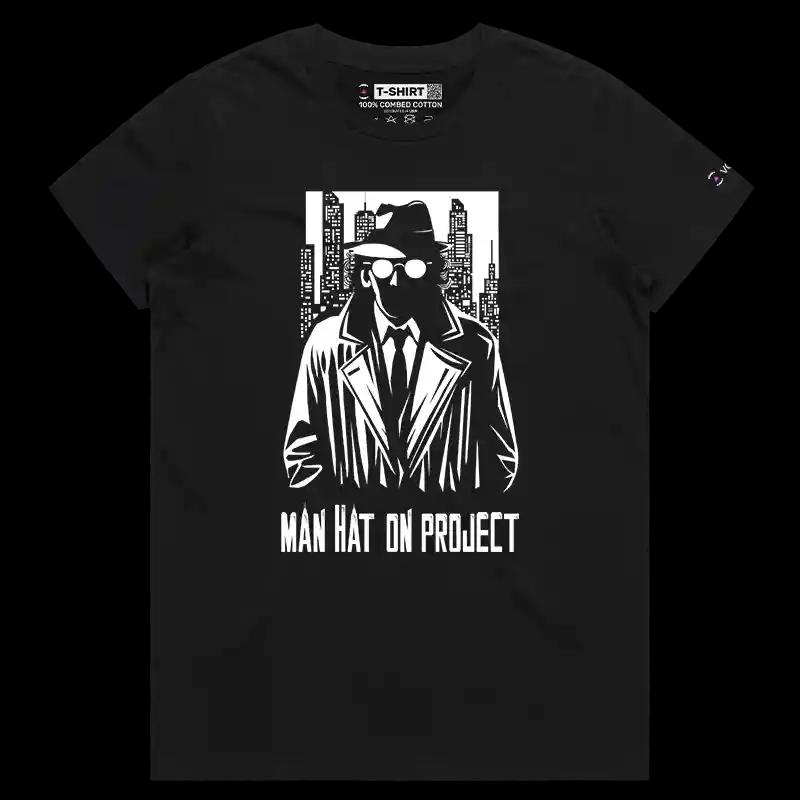 VOICEART Black Female Regular Premium Graphics Nuclear Peace Initiative Tee for Men and Women