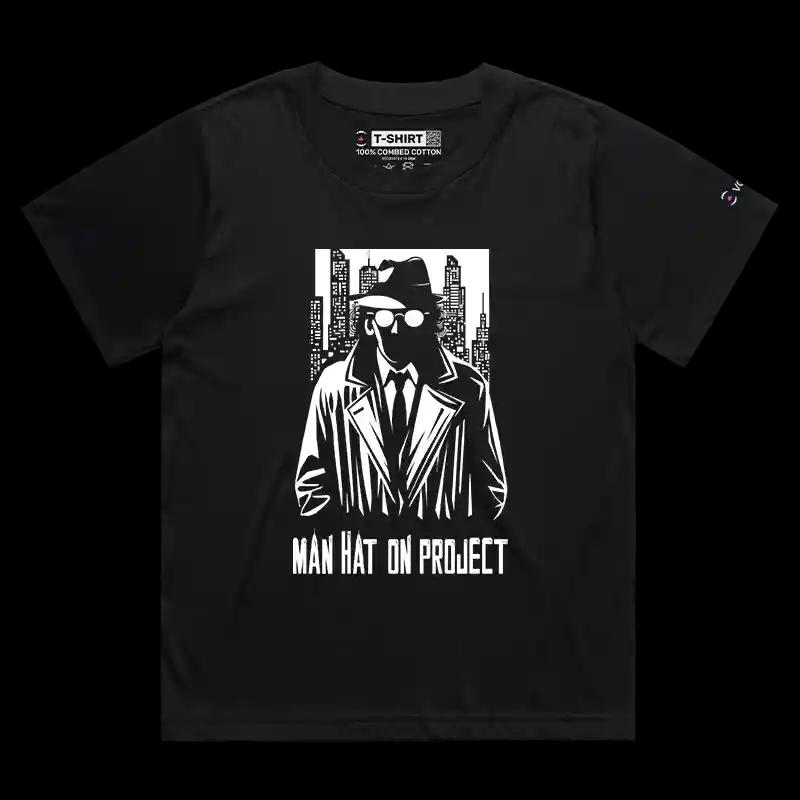 VOICEART Black Female Loose Premium Graphics Nuclear Peace Initiative Tee for Men and Women