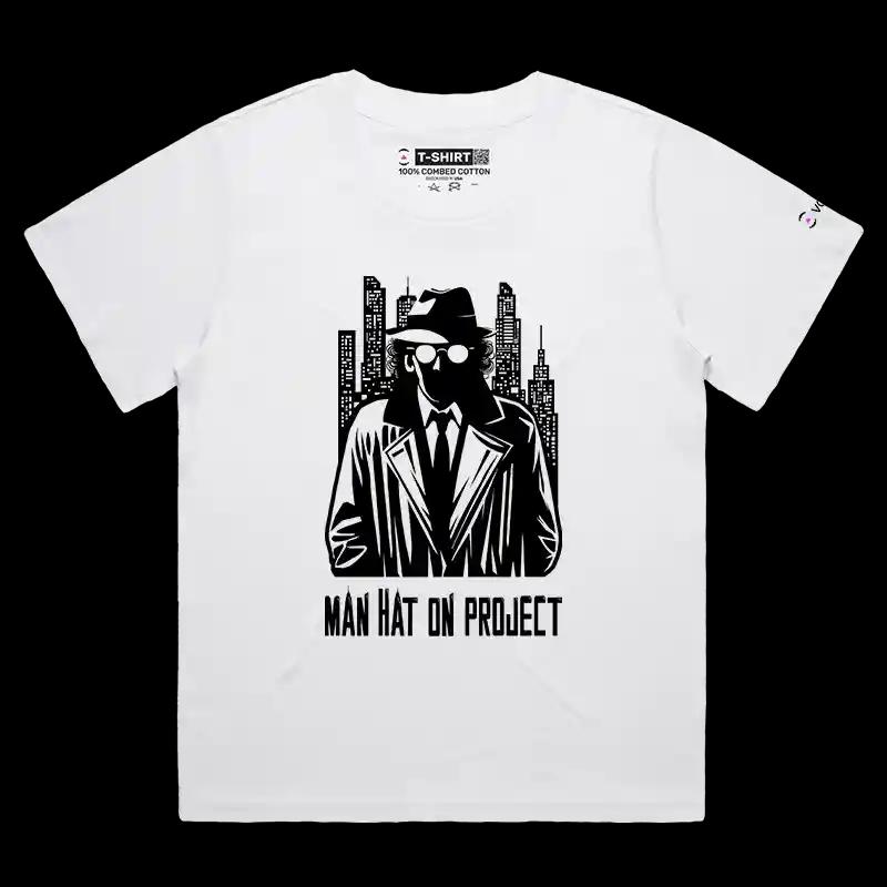 VOICEART White Female Loose Premium Graphics Nuclear Peace Initiative Tee for Men and Women