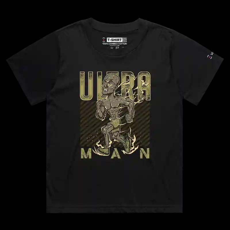 VOICEART Black Female Loose Ultra Man Goggins Sports Graphic T-Shirt Premium Design Marathon Runner Mens and Womens Tee