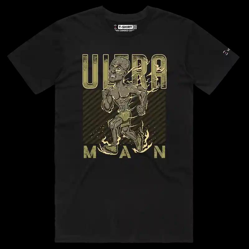 VOICEART Black Male Regular Ultra Man Goggins Sports Graphic T-Shirt Premium Design Marathon Runner Mens and Womens Tee