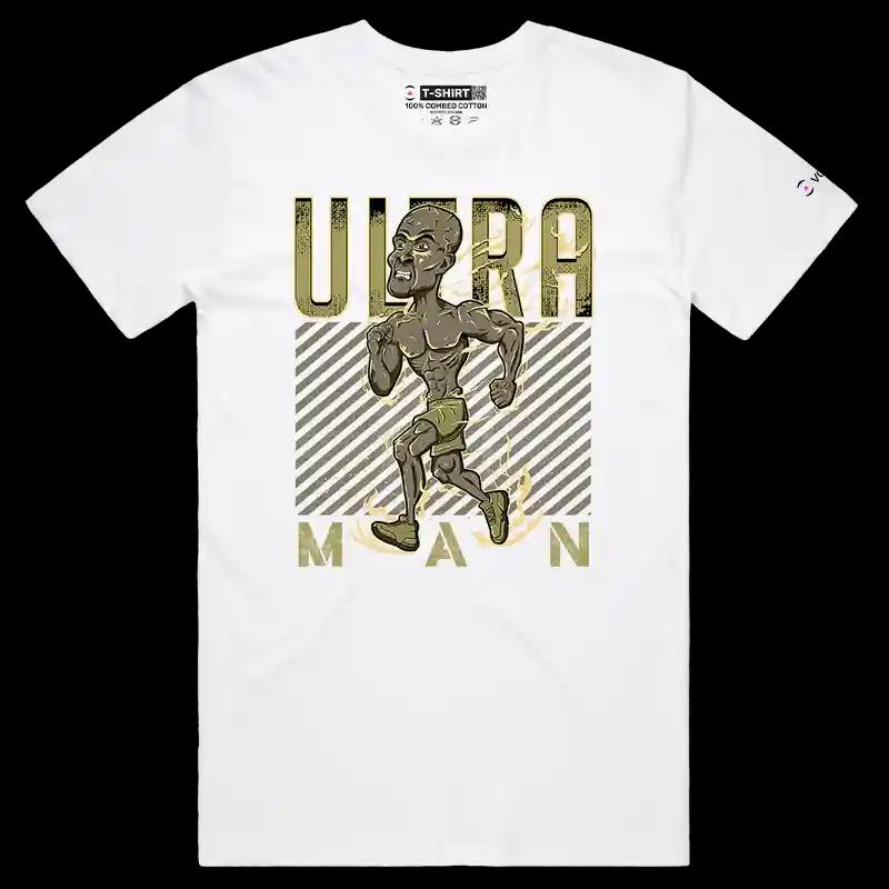 VOICEART White Male Regular Ultra Man Goggins Sports Graphic T-Shirt Premium Design Marathon Runner Mens and Womens Tee