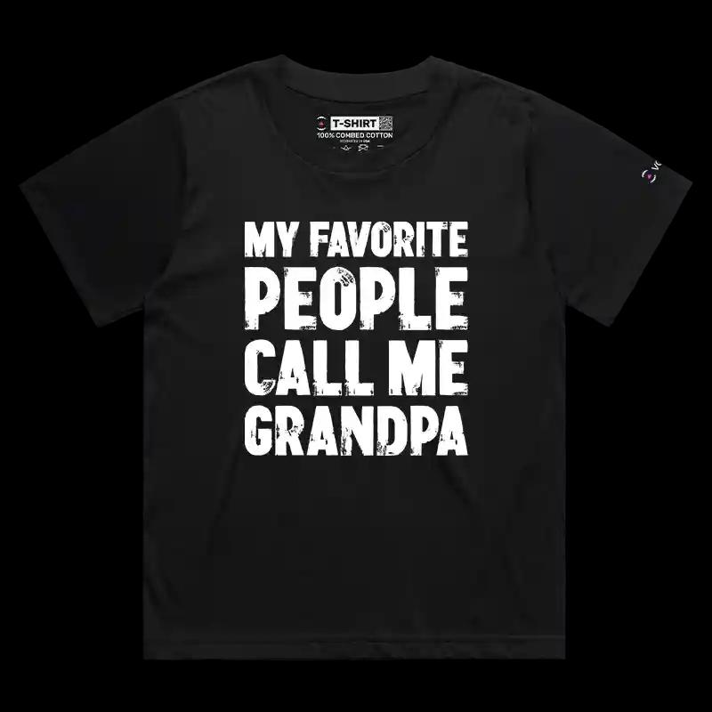 VOICEART White Female Loose My Favorite People Call Me Papa Funny T-Shirt Premium Graphics Family Gags Dad Jokes Tee Men