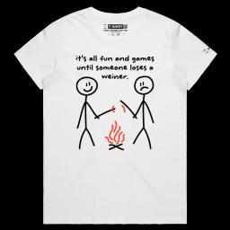 Don’t Burn Your Weiner_Female MAPLE White