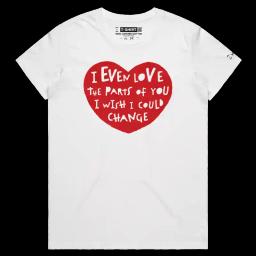 Love You Warts And All_Female MAPLE White