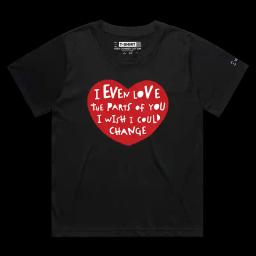 Love You Warts And All_Female MARTINA Black