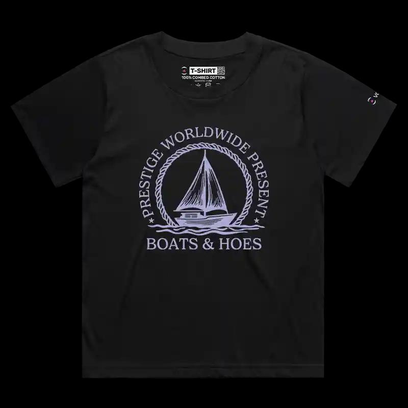 VOICEART Black Female Regular VOICEART Sail Boat Funny Sarcastic T-Shirt Premium Gags Jokes Wordplay Tee for Men and Women