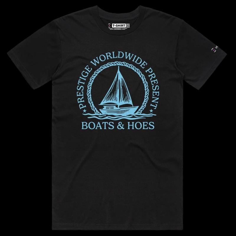 VOICEART Black Male Regular VOICEART Sail Boat Funny Sarcastic T-Shirt Premium Gags Jokes Wordplay Tee for Men and Women
