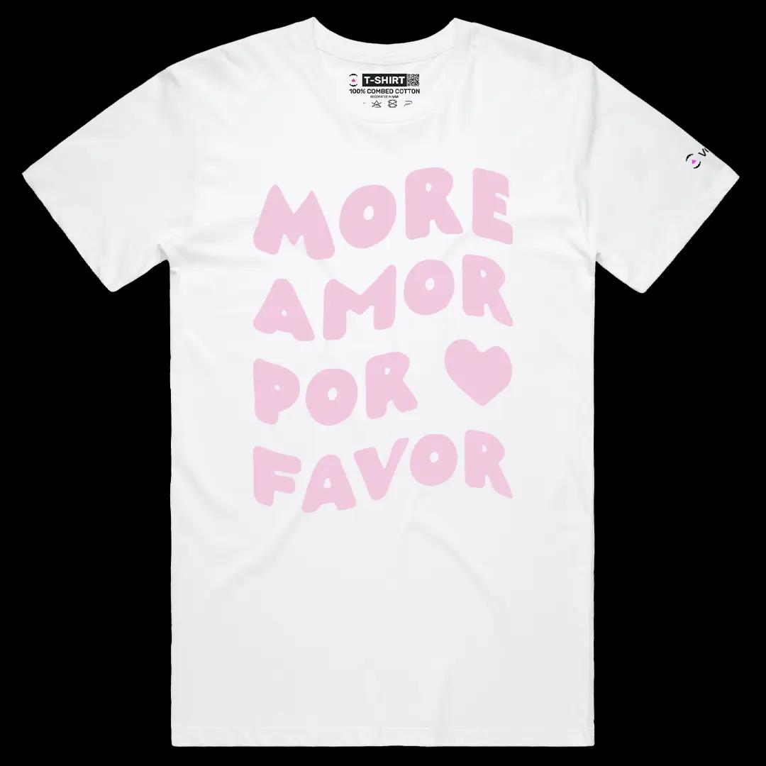 VOICEART White Male Regular More Love and Kindness Lifestyle T-Shirt Premium and Motivational Healing and Empathy Tee
