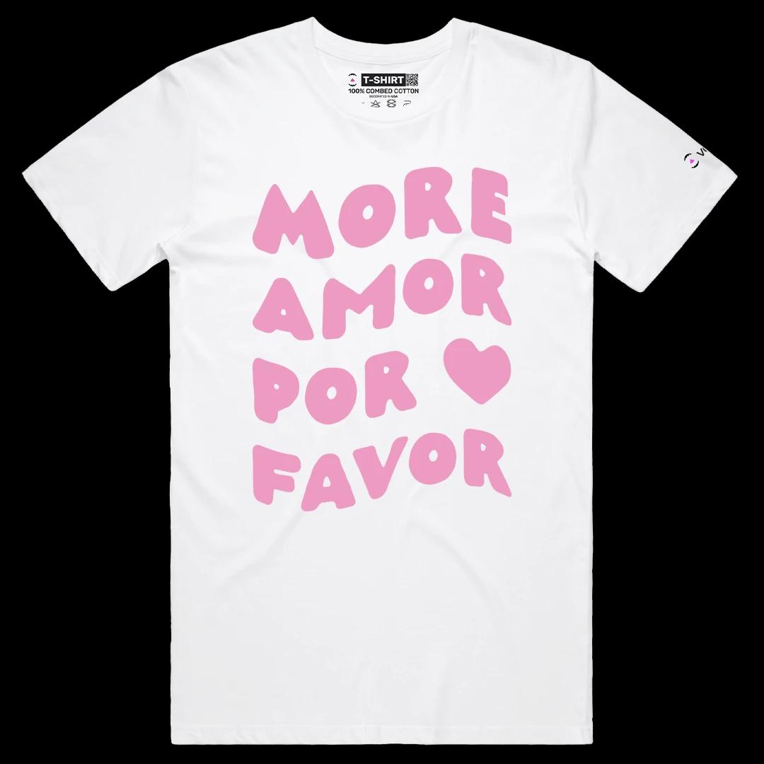 VOICEART White Male Regular More Love and Kindness Lifestyle T-Shirt Premium and Motivational Healing and Empathy Tee