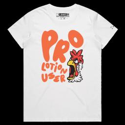 Cluck Around The Clocks_Female MAPLE White