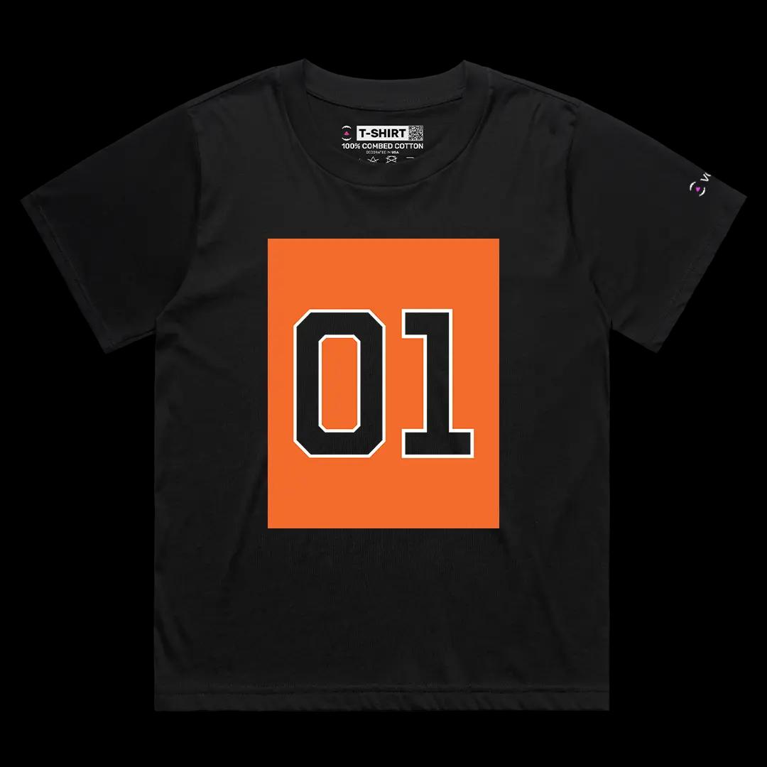 VOICEART Black Female Loose General Lee Dodge Charger 01 Tee for TV Show Fans Short Cotton T-Shirt for Men and Women