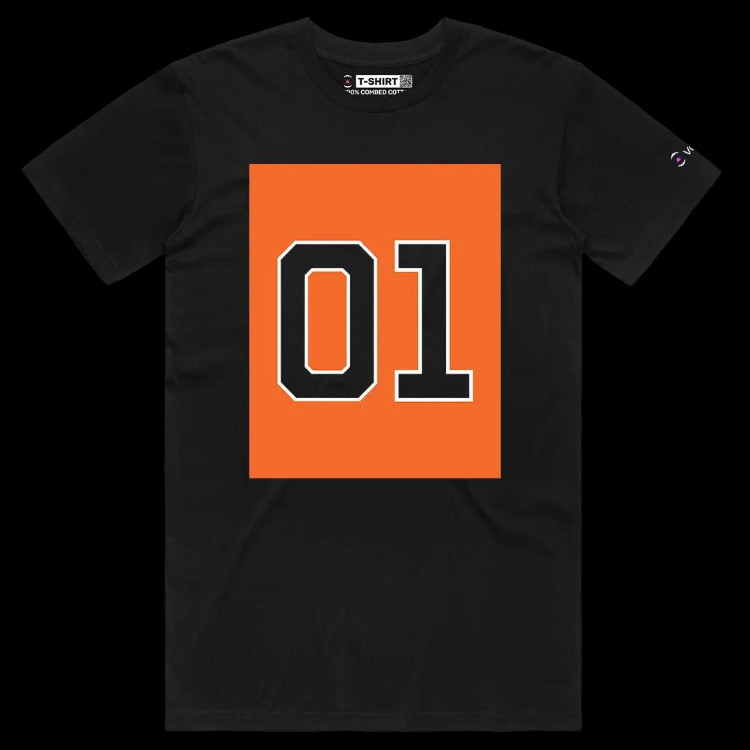 VOICEART Black Male Regular General Lee Dodge Charger 01 Tee for TV Show Fans Short Cotton T-Shirt for Men and Women