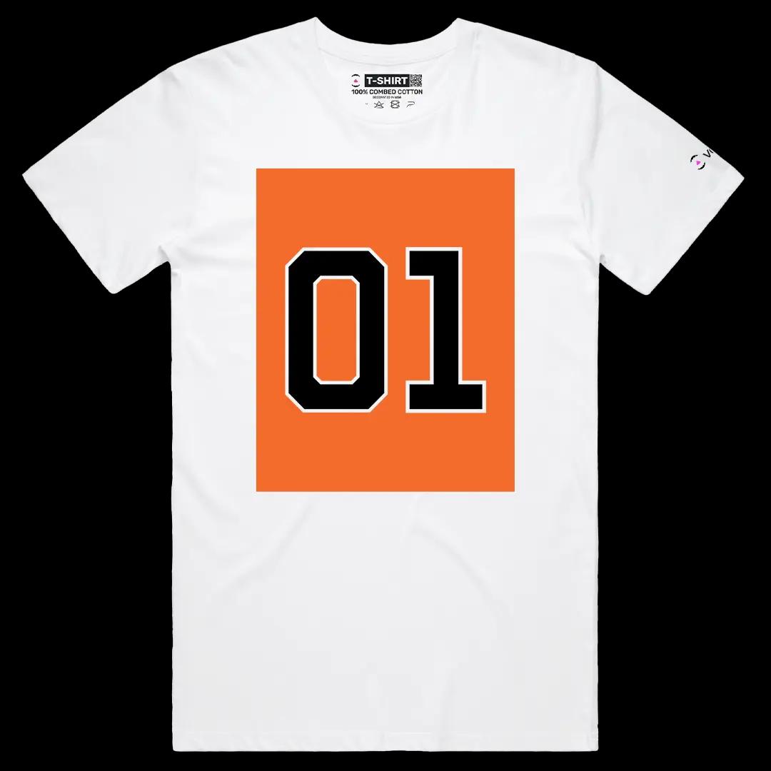 VOICEART White Male Regular General Lee Dodge Charger 01 Tee for TV Show Fans Short Cotton T-Shirt for Men and Women