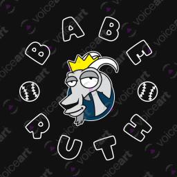 My Sporting Icon, Babe Ruth_Watermark Black