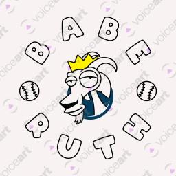 My Sporting Icon, Babe Ruth_Watermark White
