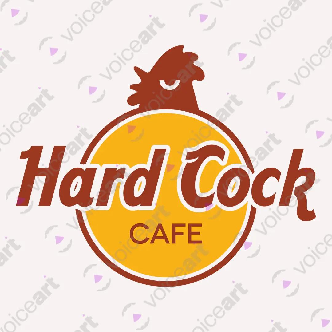 VOICEART White Watermark Hard Cock Funny Meme Tee with Wordplay Joke Short Sleeve Combed Cotton Shirt for Men and Women