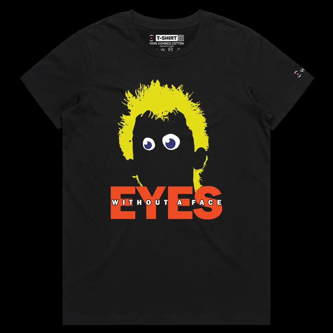 VOICEART Black Female Regular Idol Silhouette Music Graphic Tee Punk Rock Fans Short Sleeve Cotton T-Shirt for Men and Women
