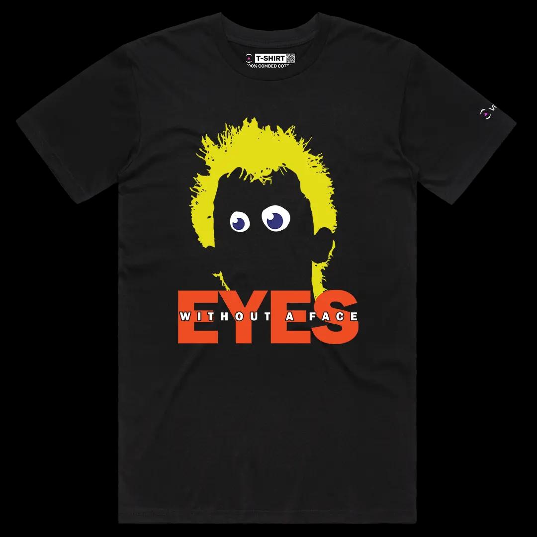 VOICEART Black Male Regular Idol Silhouette Music Graphic Tee Punk Rock Fans Short Sleeve Cotton T-Shirt for Men and Women