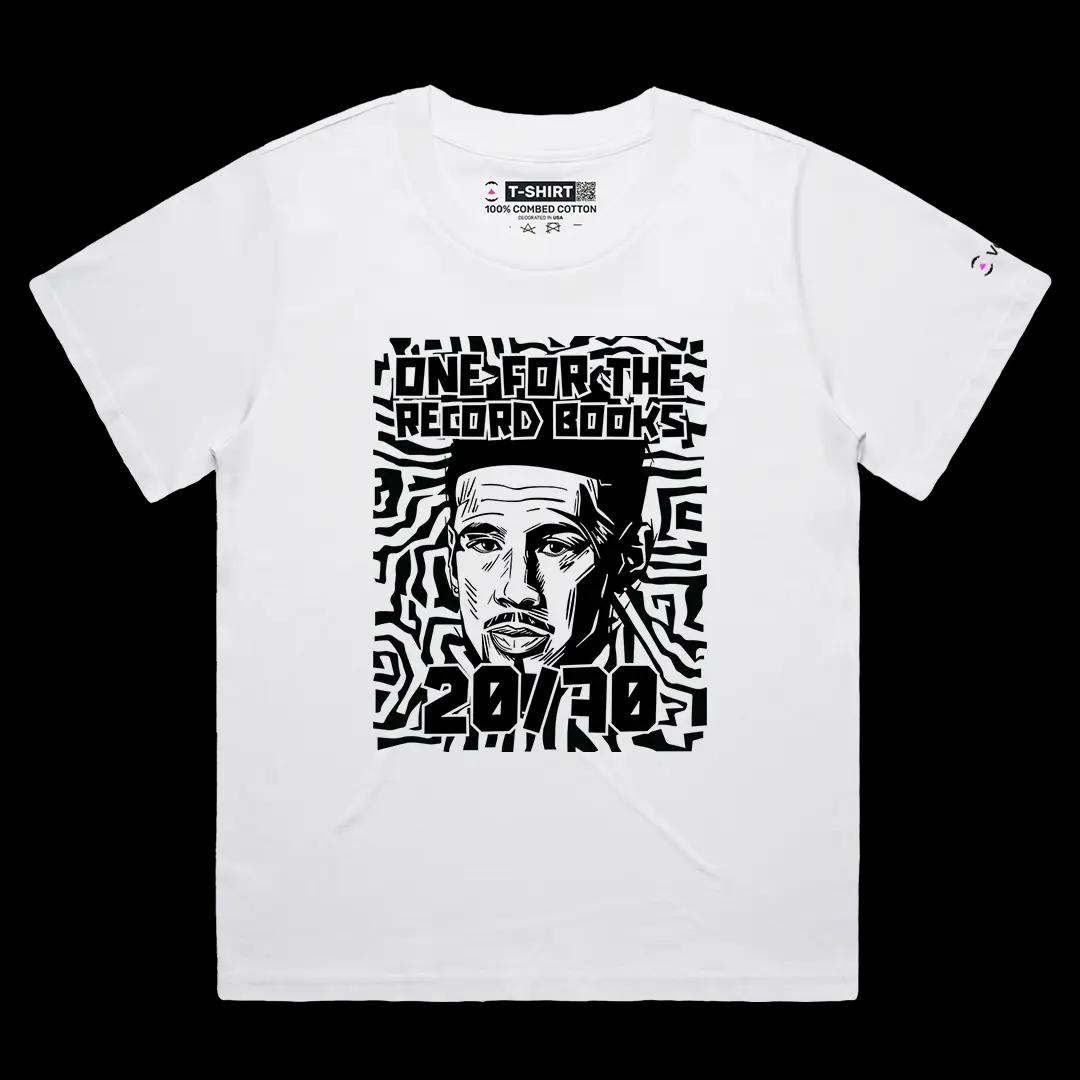 VOICEART White Female Loose Booker 70 Sports Graphic Tee for PHX Basketball Fans Short Sleeve Cotton T-Shirt Men and Women